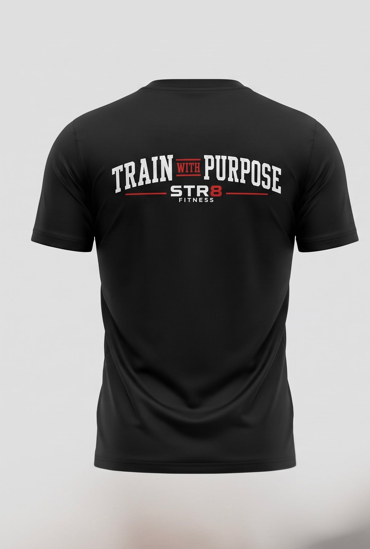STR8.FITNESS Black T-Shirt – Train With Purpose